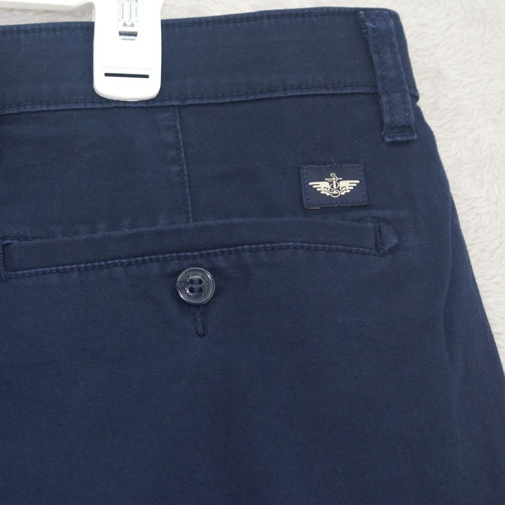 Dockers Mens Ultimate Chino Shorts Navy Blue Flat Front Size 38 69810-0006 - Picture 3 of 10
